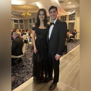 City Studio Black Tulle Formal Dress